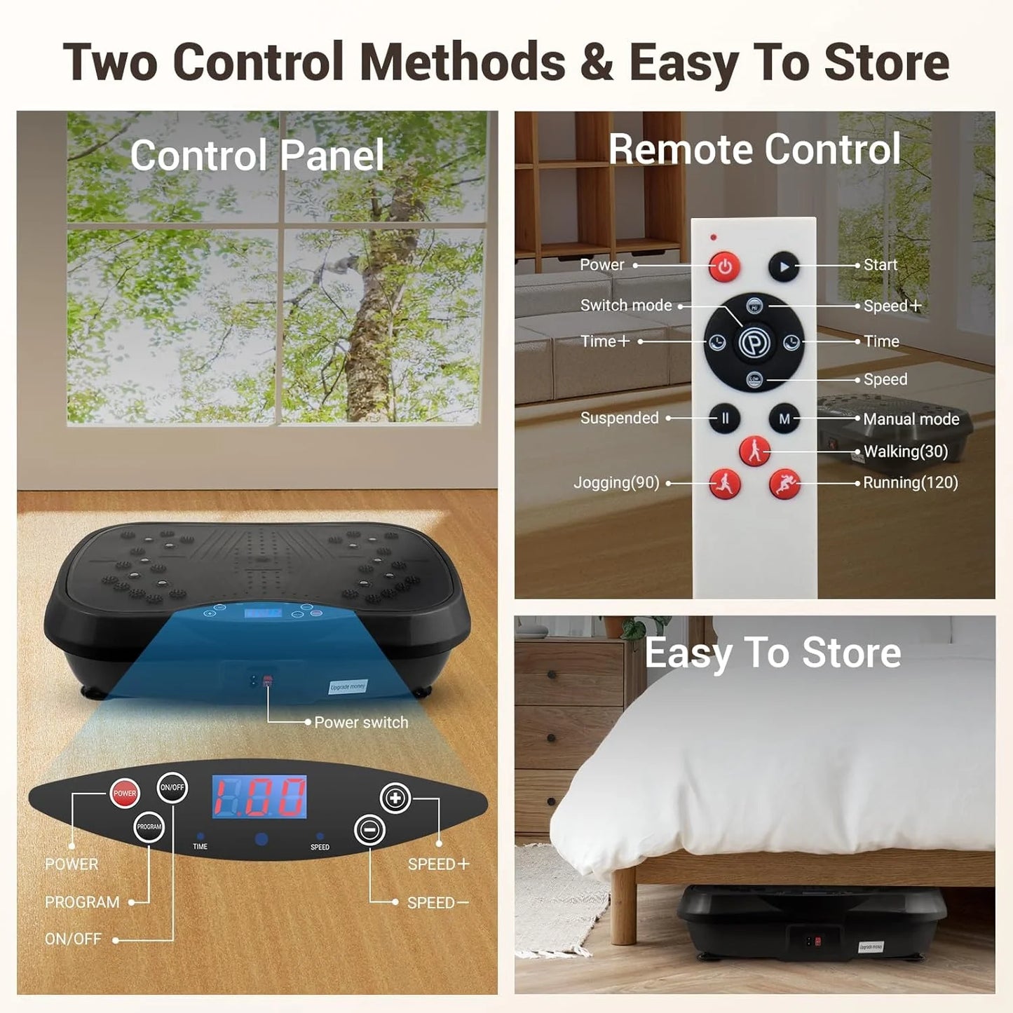 Vibration Plate Exercise Machine for Full Body Workout, Fitness, Weight Loss, and Muscle Toning