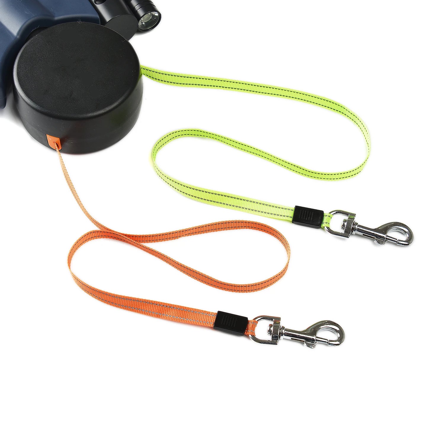 360 Swivel Retractable Dog Leash - No Tangle Reflective Leash with LED Lights 