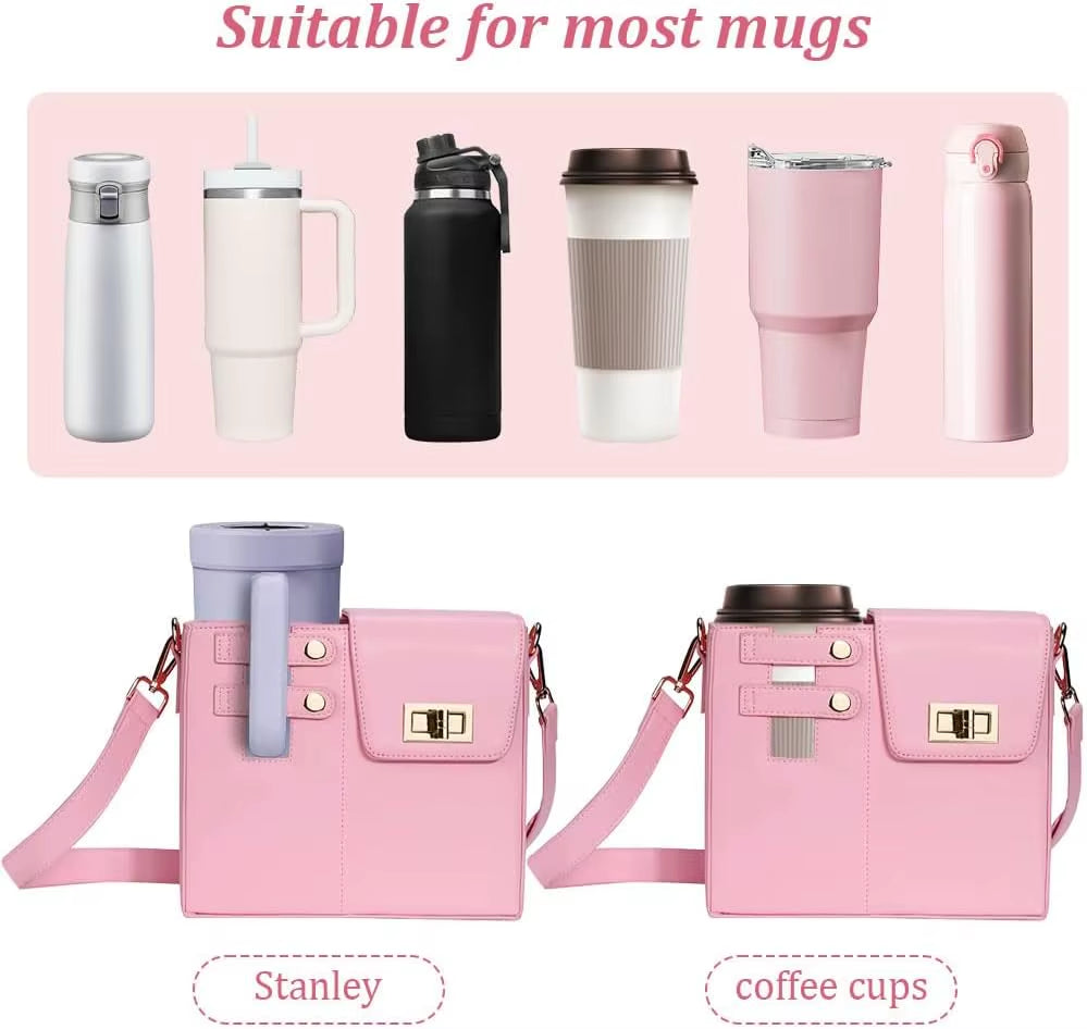 Multifunctional Crossbody Shoulder Bag Water Bottle Holder