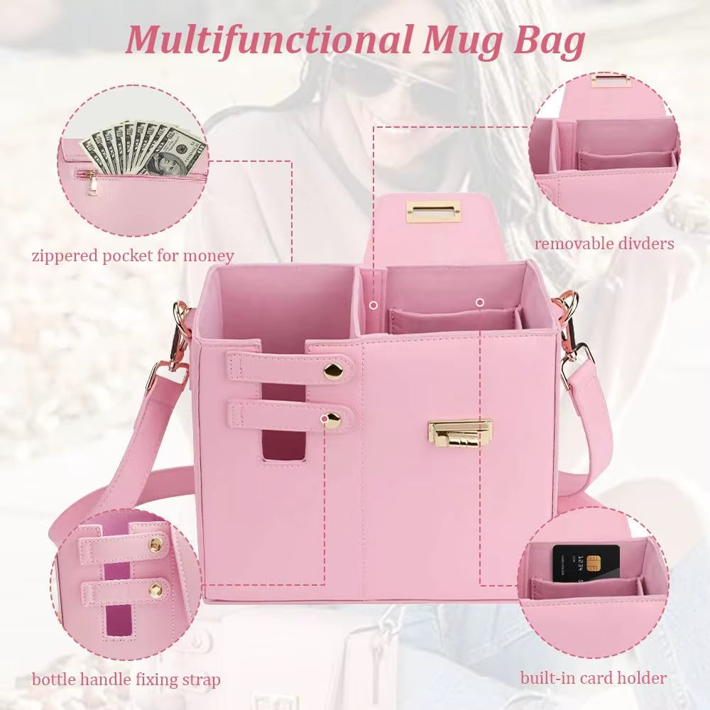 Multifunctional Crossbody Shoulder Bag Water Bottle Holder