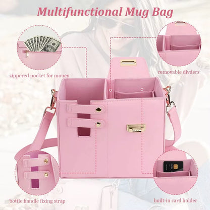 Multifunctional Crossbody Shoulder Bag Water Bottle Holder