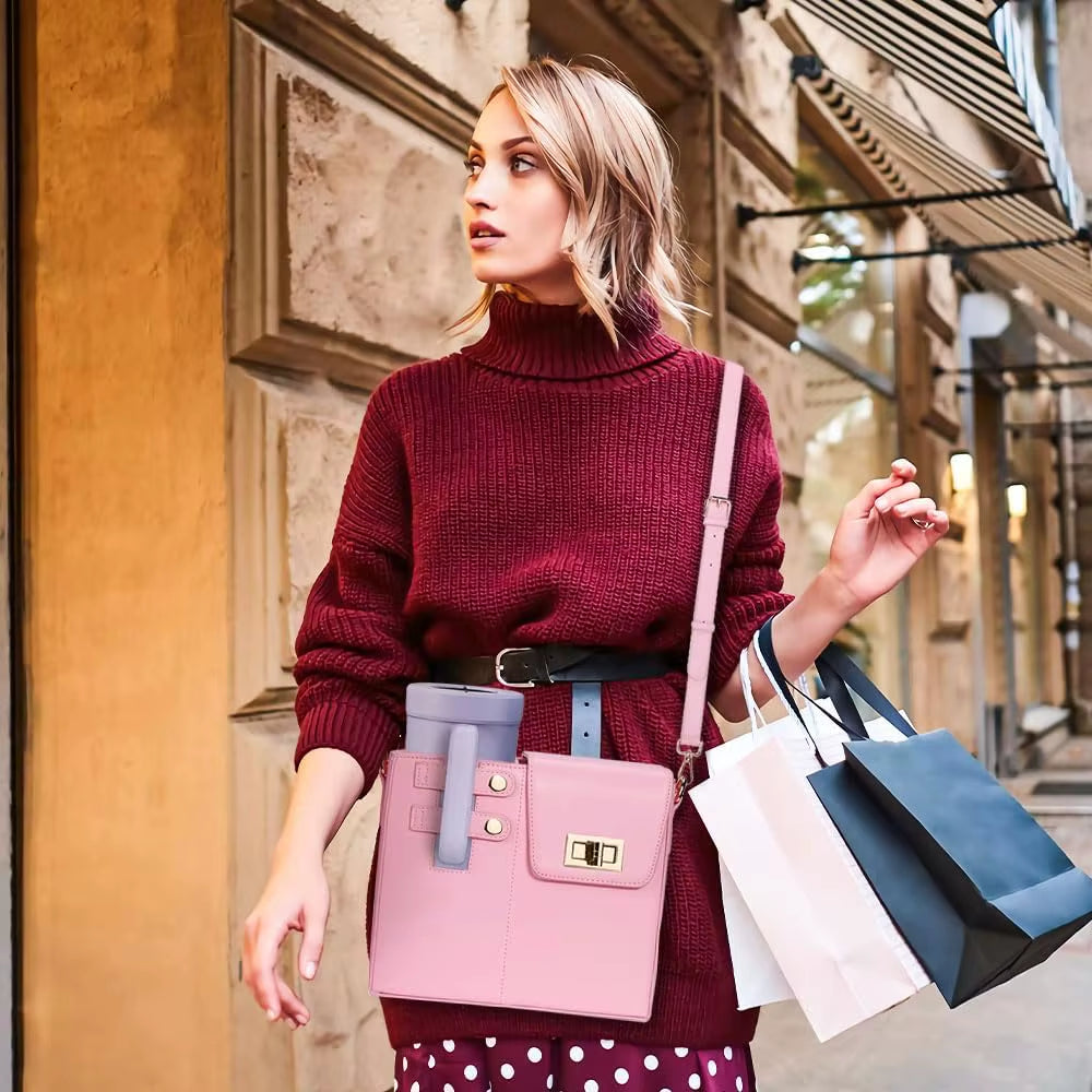 Multifunctional Crossbody Shoulder Bag Water Bottle Holder